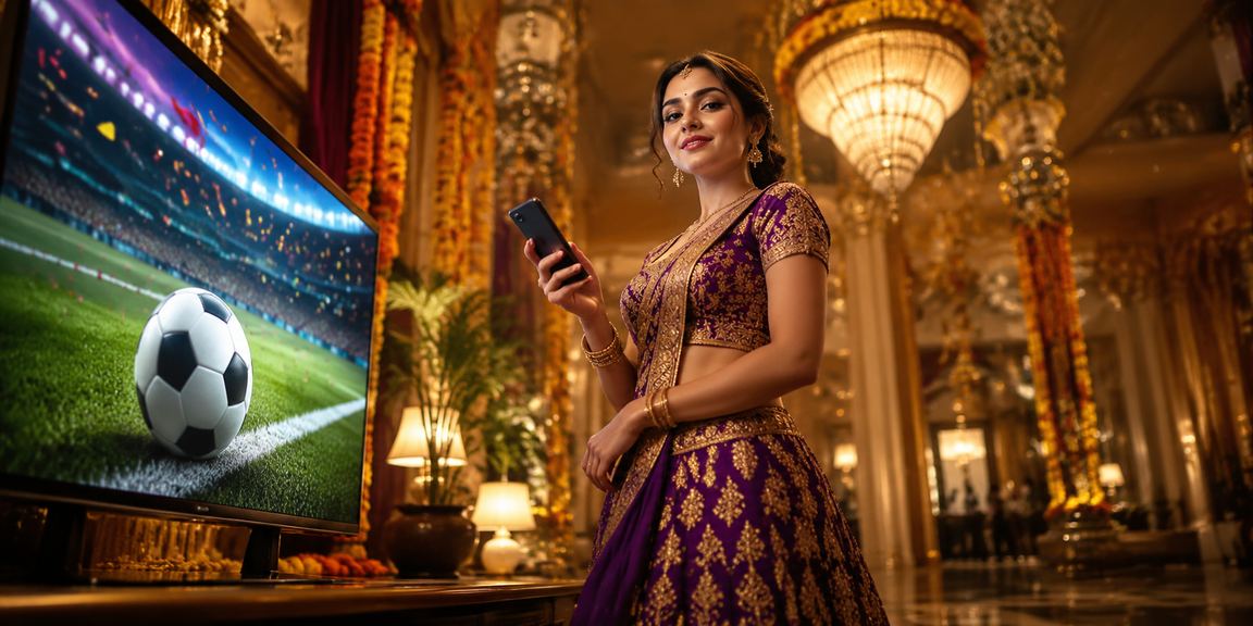 VIP player enjoying high stakes live cricket betting in India