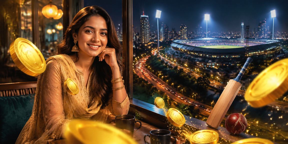 View of Mumbai city with focus on cricket betting excitement for login page